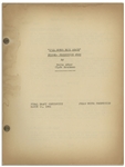 Moe Howard's 28pp. Script Dated March 1940 for The 1941 Three Stooges Film ''I'll Never Heil Again'' -- Dampstaining to Back Cover, Else Very Good